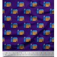 thumbnail image 1 of Soimoi Poly Georgette Fabric House Architectural Decor Fabric Printed Yard 52 Inch Wide, 1 of 5