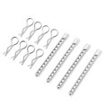 thumbnail image 1 of RC Body Post, Aluminum Alloy Easy Installation RC Car ShellColumn Replace Accessories With R Pins For Remote Control Car Silver, 1 of 8