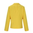 thumbnail image 4 of Grrvtrz Womens One Button Blazer Lightweight Office Work Suit Jacket Stretch Lapel Collar Long Sleeve Jacket with Pockets, 4 of 6