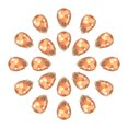 thumbnail image 1 of Unique Bargains 20Pack Teardrop Sew on Rhinestone - 18x13mm Glass Teardrop Crystal Rhinestones in Gold Prong Setting (Champagne), 1 of 7