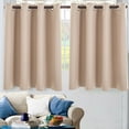 thumbnail image 3 of 2PC Insulated Foam Lined Heavy Thick Grommet Window Curtain Panels, 3 of 4