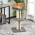 thumbnail image 2 of PawHut Cat Tree w/ Sisal Mat Scratching Post Cat Bed Cushion, 2 of 10
