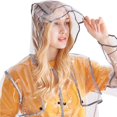 thumbnail image 2 of Imperméable Réfléchissant en EVA Respirant pour Adulte, Cyclisme, Voyage, Randonnée, Long Imperméable Transparent et Lumineux à Bord Élargi pour la Pêche, le Camping, l'Extérieur, 2 of 9