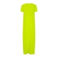 thumbnail image 3 of fatyb Robes Maxi pour Femmes Col Rond Manches Courtes Robes Décontractées Robes T-Shirt Amples pour Femmes P-5TG, 3 of 5