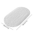 thumbnail image 2 of HCBY Special Suction Cup Floor Mat No Slip Bath Shower Room Mat Massage Foot Mat Machine Washable for Bathroom Tub Shower Floor (White 27.1"x15.3"), 2 of 6