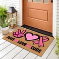 thumbnail image 4 of Tapis d'Entrée de Sensibilisation au Cancer avec Ruban Non - Intérieur Extérieur Tapis Personnalisable, 4 of 7