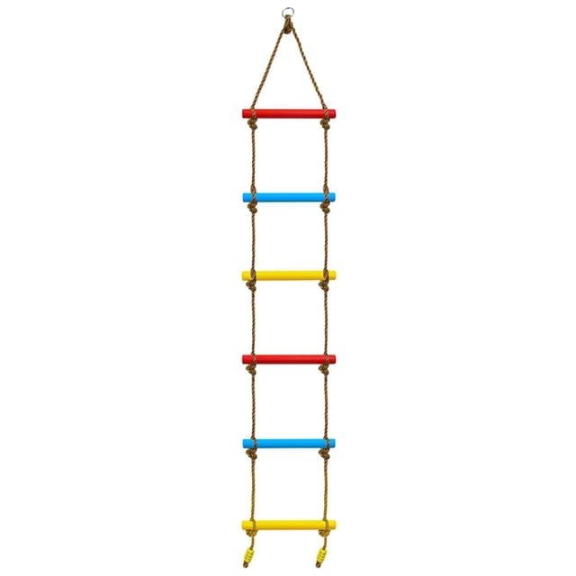 Climbing Rope Ladder with 6-Section Straps for Kids Playground Fitness Toys