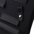 thumbnail image 3 of Leather Hair Barber Shear Hairdressing Holder Pouch Case Bag, Simple Classical Style Double Layered Design - Black, 26 x 17cm, 3 of 8