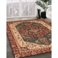 thumbnail image 2 of Ahgly Company Tapis d'Intérieur Rectangulaire Abstrait Safran Rouge, 8 Pieds x 10 Pieds, 2 of 6