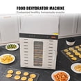 thumbnail image 2 of KFFKFF Electric Food Dehydrator, 10 Steel Trays, 1000W, Adjustable Timer & Temp for Drying Jerky, Herbs, Meats, Fruits, Dog Snacks & Veggies, 2 of 9