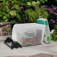 thumbnail image 3 of Gracious Living 39L Clear Snap Lid Tote, 3 of 8
