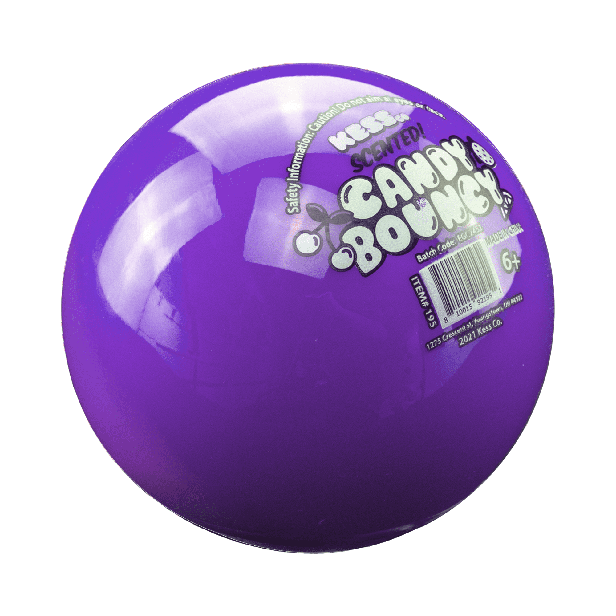 KessCo Candy Bouncy Fruit-Scented Play Ball - 1 Piece - Colors May