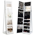 thumbnail image 1 of Costway Armoire à Bijoux Miroir Verrouillable Organisateur de Rangement sur Pied avec Tablette, 1 of 10