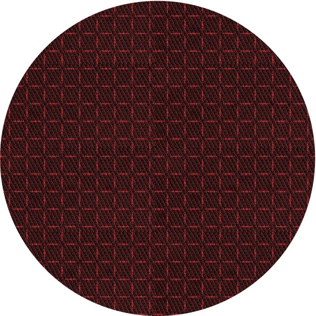 Ahgly Company Machine Washable Indoor Square Transitional Cranberry Red Area Rugs, 3' Square