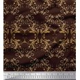 thumbnail image 3 of Soimoi Velvet Fabric Filigree Damask Decor Fabric Printed Yard 58 Inch Wide, 3 of 3