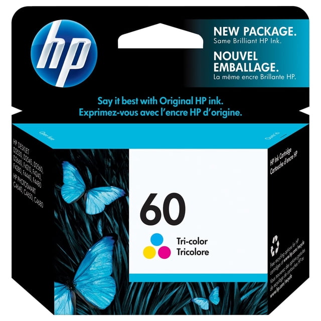HP 60 Tri-colour Original Ink Cartridge (CC643WN)