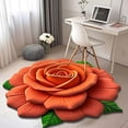 thumbnail image 2 of Feltree 3D Flower Mat Non-Slip Soft Area Rug 24x24 Inch Crystal Velvet for Living Room Bedroom Home Office Decor, 2 of 7