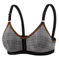 thumbnail image 1 of fheaev Summer Savings Clearance Front Closure Bras For Women Full Coverage Plus Size Bralette Bra Women's Development Period Gathering Breathable Underwear Sports Three Buckle Daily Bra Small Bra, 1 of 4