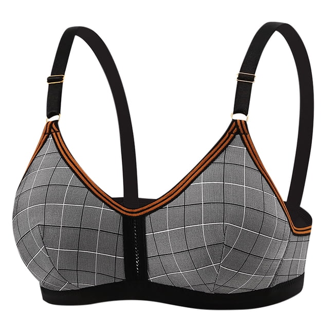 fheaev Summer Savings Clearance Front Closure Bras For Women Full Coverage Plus Size Bralette Bra Women's Development Period Gathering Breathable Underwear Sports Three Buckle Daily Bra Small Bra