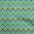 thumbnail image 1 of oneOone Rayon Turquoise Green Fabric Ikat Sewing Craft Projects Fabric Prints By Yard 56 Inch Wide, 1 of 5