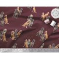 thumbnail image 4 of Soimoi Poly Georgette Fabric Beagle,Cane Corso & English Cocker Spaniel Dog Print Fabric by Yard 42 Inch Wide, 4 of 4