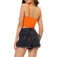 thumbnail image 3 of INSPIRE CHIC Camisole Tube d'Été à Bretelles Spaghetti à Nouer à Rayures pour Femme G Orange, 3 of 7