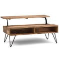 thumbnail image 4 of Simpli Home Hunter Table Basse à Plateau Relevable en Bois de Manguier Massif de 48 Pouces de Large, Naturel Raffiné, 4 of 10