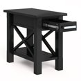 thumbnail image 3 of Simpli Home Kitchener Solid Wood Narrow Side Table in Black, 3 of 7
