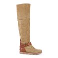 thumbnail image 4 of Bottes pour Femmes à Bout Rond, Mode, Décontractées, avec Boucle de Ceinture, Talon Bas, Bottes Plates, 4 of 5