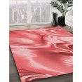 thumbnail image 3 of Ahgly Company Machine Washable Indoor Rectangle Transitional Light Coral Pink Area Rugs, 5' x 7', 3 of 7