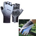 thumbnail image 4 of Cycling Bike Sweat Fingerless Anti Breathable Shock Absorption Gray XL, 4 of 8