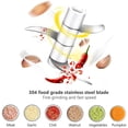 thumbnail image 2 of Mini Garlic Chopper, Electric Food Processor, Garlic Mincer Portable Mini Processor for Chop Onion Ginger Vegetable Pepper Spice Meat, Baby Food, Easy Clean, Waterproof, (250ml), 2 of 9