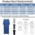 thumbnail image 3 of FhsagQ Pyjama Pyjama pour Hommes avec Anneau Homme Couleur Unie Manches Courtes Col Rond Chemise de Nuit Peignoir Tenue d'Intérieur Pyjama pour Hommes Vêtement de Nuit Polyester Comfortsoft Gris TG, 3 of 3