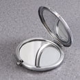 thumbnail image 2 of EeaseCA 1pc Creative Folding Mirror Double-sided Cosmetic Mirror Portable Rhinestone Mirror for Girls Women Ladies Red, 2 of 8