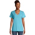 thumbnail image 1 of Hanes Womens ComfortWash V-Neck Tee, XL, Freshwater, 1 of 1