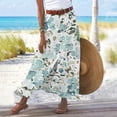 thumbnail image 5 of 2025 Robe en Jean d'Été Unie et Grande Taille pour Femmes en Lin Mi-Longue Fendue Plus Robe à Manches Longues Hanches Taille Mi-Haute, 5 of 5