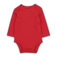 thumbnail image 1 of MIASHUI Cache-Couche à Manches Longues pour Bébé en Coton une-Pièce, Rouge, 0-3 Mois, 1 of 3