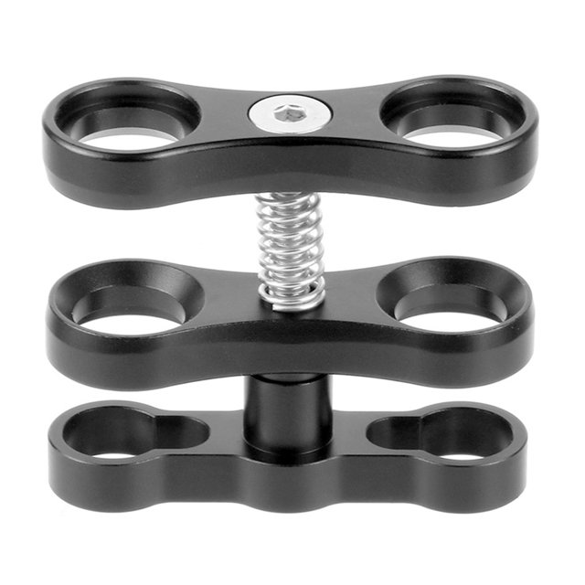 1 Inch Ball Clamp Aluminum Alloy for Underwater Light Arm Tray Diving Photography Camera Mounting