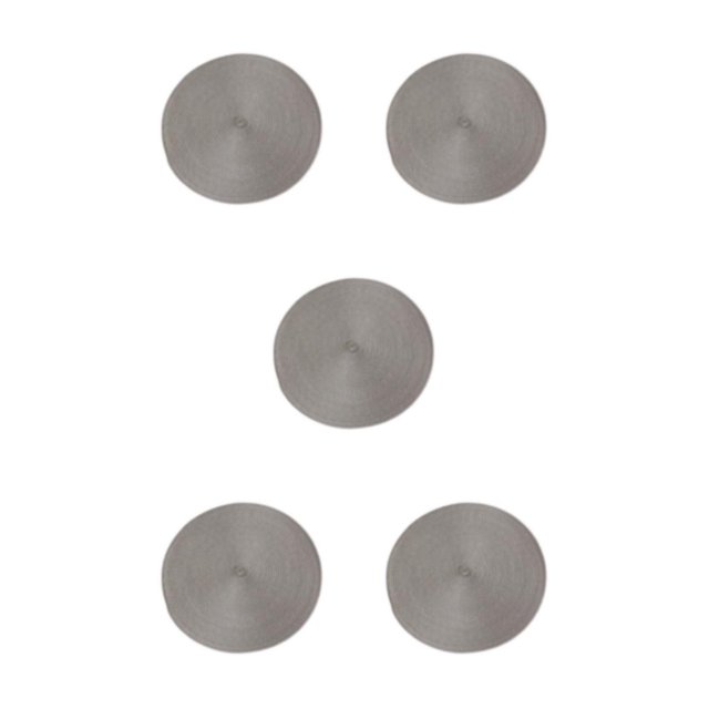 Maytalsory Napperons Robustes et Durables pour Usage Quotidien Grand Application Napperons Gris Clair 5Ensemble