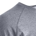 thumbnail image 4 of EOYWHK Chemises de Compression pour Hommes Été Décontracté Couleur Unie Col Rond Manches Courtes Gym Course Chemises Économies, 4 of 9