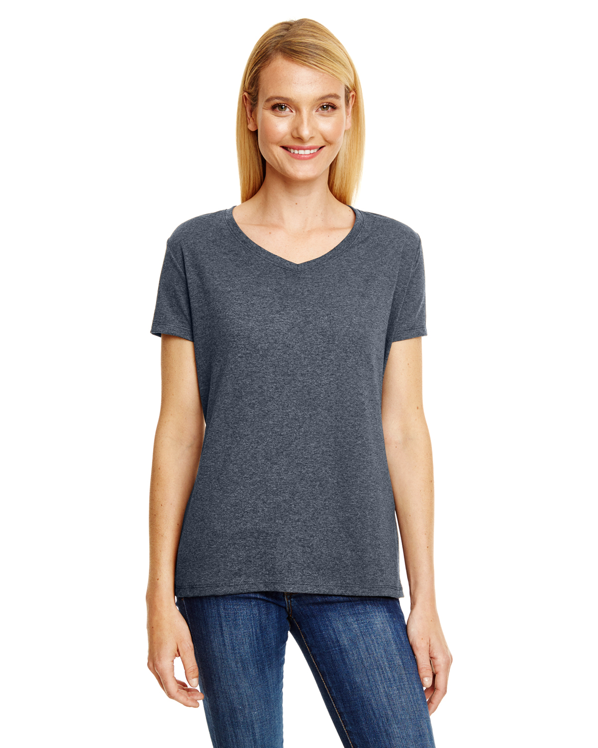 Hanes Ladies' X-Temp Triblend V-Neck T-Shirt - 42VT
