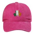 thumbnail image 2 of Irish Vintage Baseball Cap Embroidered Cotton Adjustable Distressed Dad Hat, 2 of 3