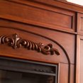 thumbnail image 2 of SEI Furniture Chantilly Bookcase Electric Fireplace in Oak, 2 of 4