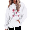 thumbnail image 1 of Birdeem Mode Décontractée pour Femmes Impression de la Saint-Valentin Hauts à Manches Longues Sweat à Capuche, 1 of 1