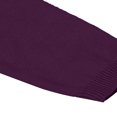 thumbnail image 4 of RXIRUCGD Cardigan à Col Ras du Cou pour Filles, Coton Uni, Manches Longues, Chandail à Boutons, Chandails d'Uniforme pour Petites Filles, Violet, Taille : 4 Ans, 4 of 8
