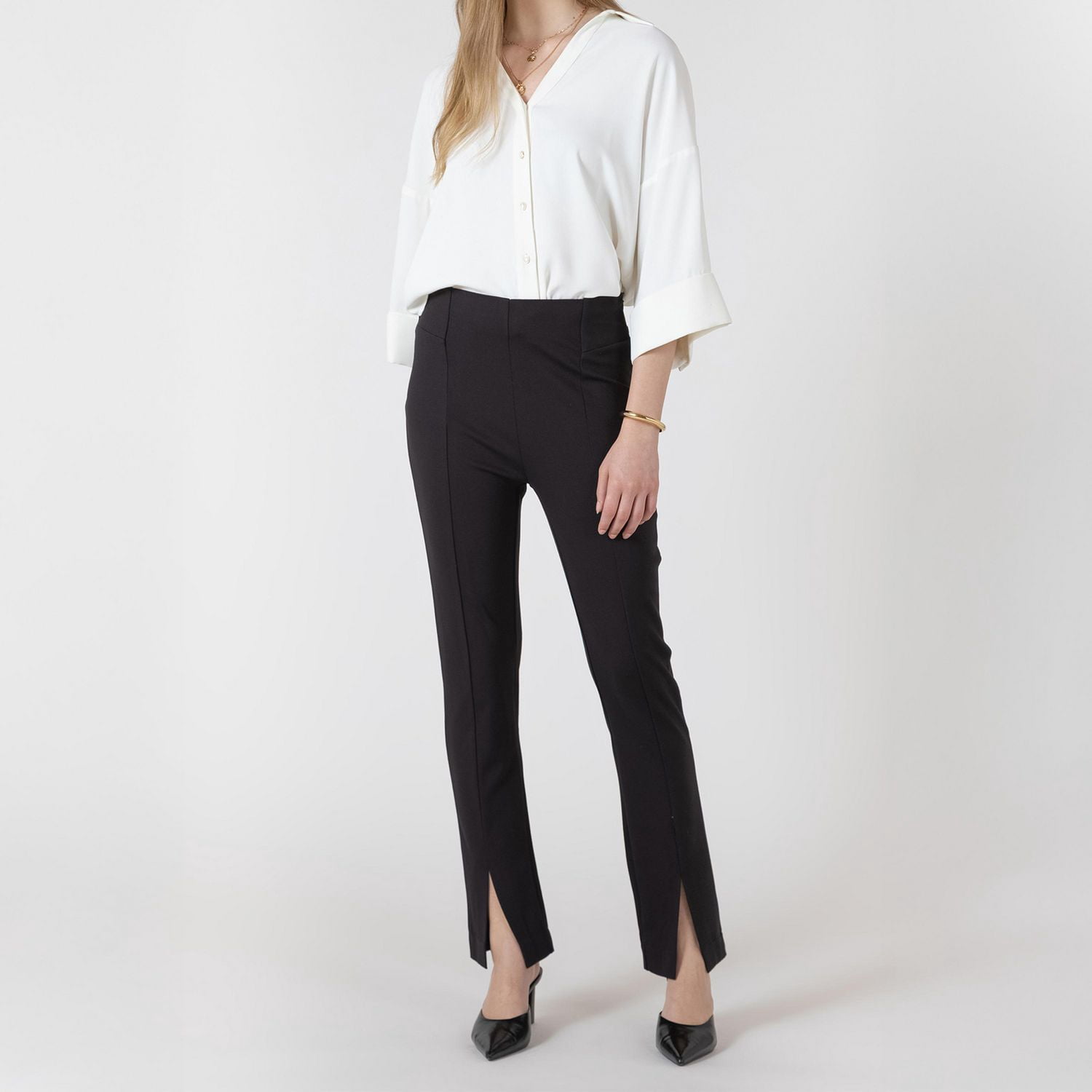 Devoted, Split Hem Slim Pant, Sizes XS-XL