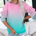 thumbnail image 4 of Meichang Sweat-Shirt pour Femmes Manches Longues Col Rond Ample Pull Mode Gris Léger Pull d'Automne avec Poche, 4 of 6