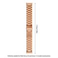 thumbnail image 2 of Sangle en Acier Inoxydable pour Versa 3 4 et Sense 1 2 Boucle Élastique à Trois Perles Étanche et Résistante à la Transpiration, 2 of 3