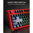 thumbnail image 3 of KM-G18 Red Mechanical Keyboard, Gaming Keyboard with 104 keys, Red Switches, RGB Backlight, 3 of 5