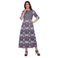 thumbnail image 2 of Moomaya Robe Kurti Longue à Manches Courtes Imprimée, Tunique Ligne A, Haut Indien pour Femmes, 2 of 5